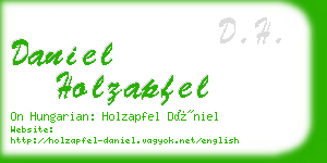 daniel holzapfel business card